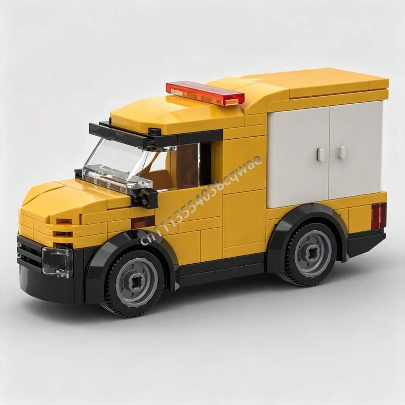 Heavy Equipment Lego - مجموعة بناء نموذج شاحنة إنشاءات صفراء