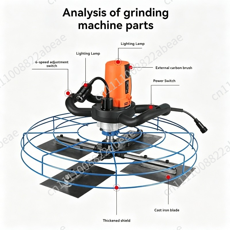 مجرفة أسمنتية، آلة صقل أرضيات  - مراجعة Power Trowel Concrete وسعره