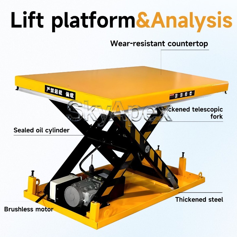طاولة رفع مقصية ثابتة شديدة ال - مراجعة Scissor Lift Table Hydraulic وسعره