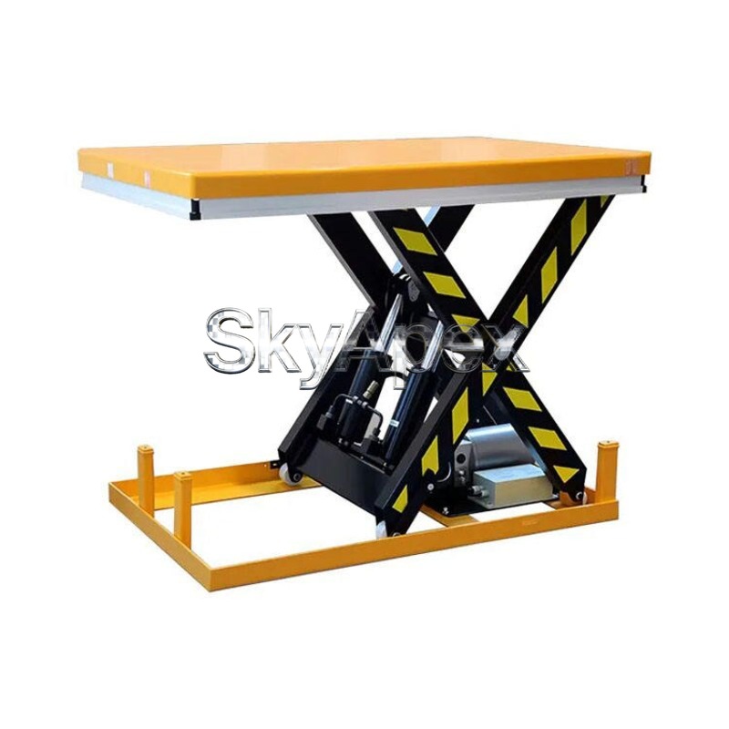 طاولة رفع مقصية ثابتة شديدة ال - مراجعة Scissor Lift Table Hydraulic وسعره