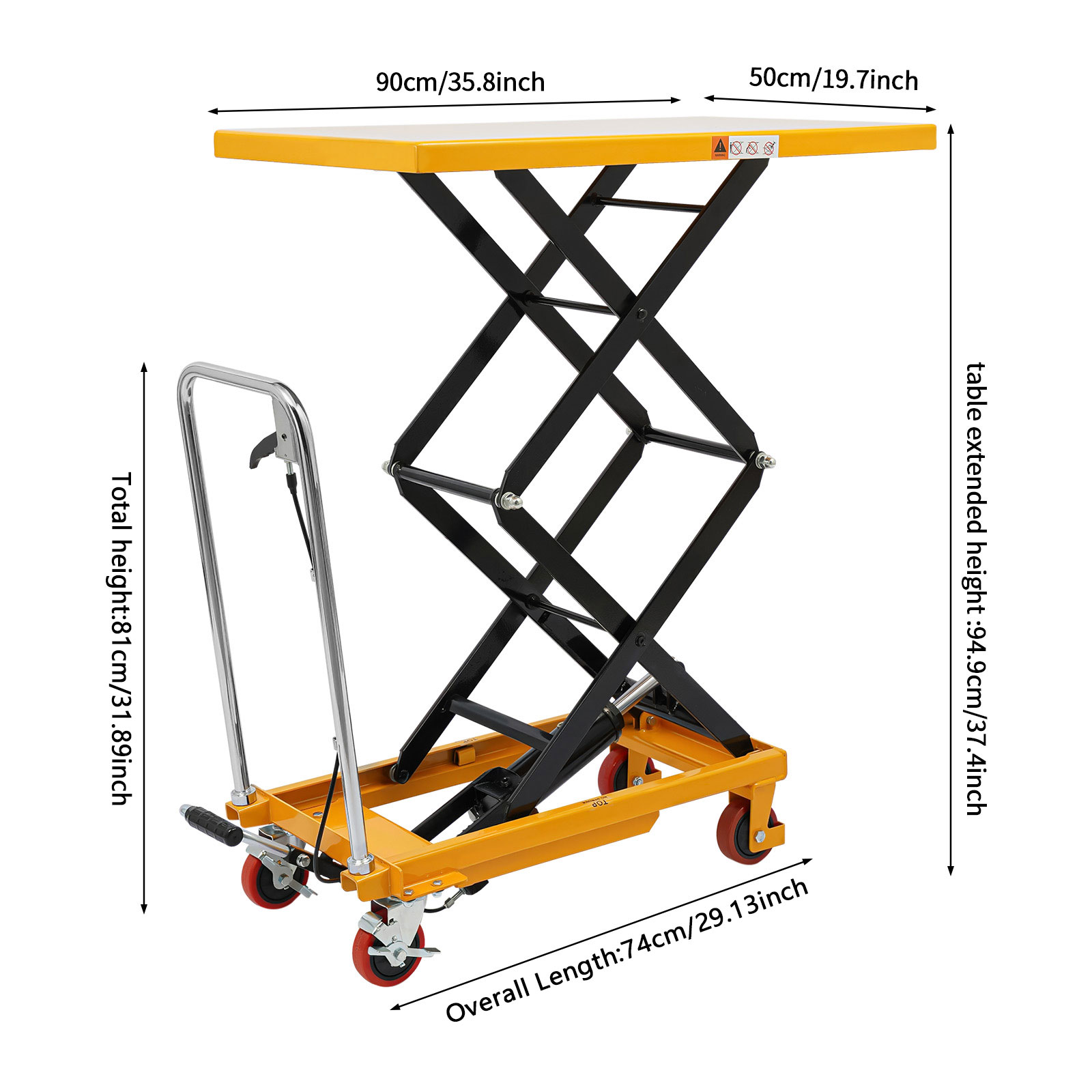 طاولة رفع هيدروليكية بسعة 770  - مراجعة Scissor Lift Table Hydraulic وسعره