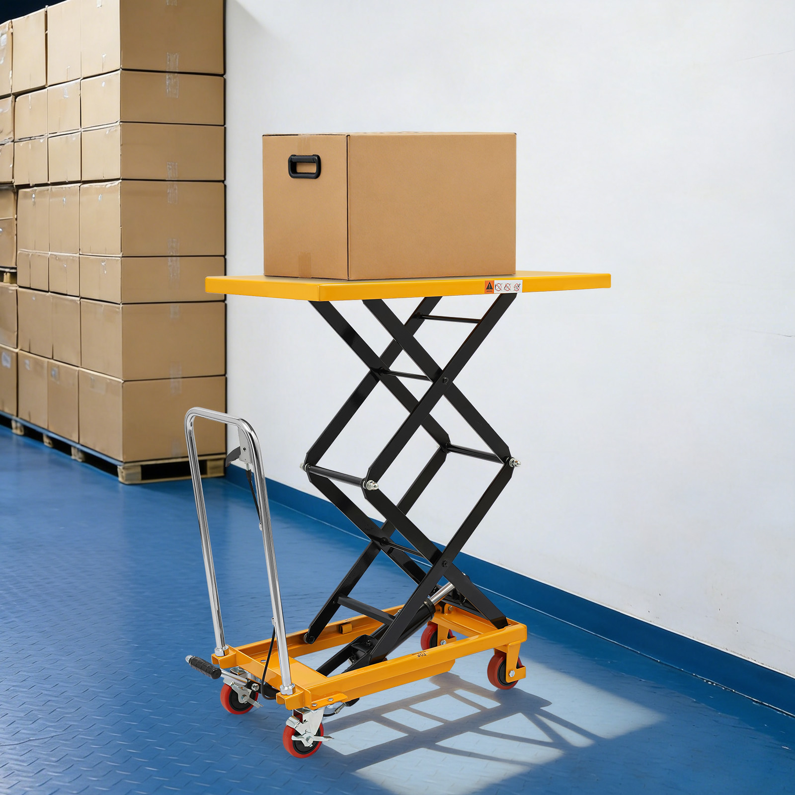 طاولة رفع هيدروليكية بسعة 770  - مراجعة Scissor Lift Table Hydraulic وسعره